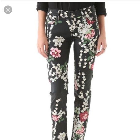 7 For All Mankind Denim - 7 for All Mankind Slim Cigarette Cherry Blossom Jeans